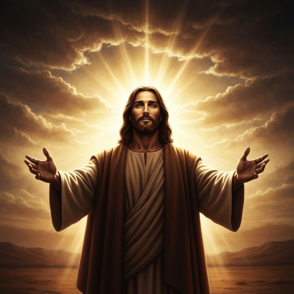 Jesus con luz divina
